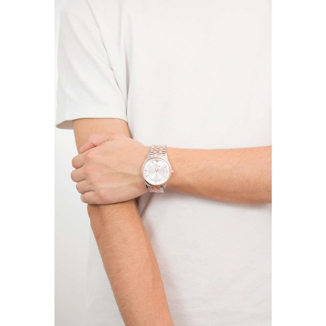 Emporio Armani AR11044 Lambda Silver Dial Men's Watch Emporio Armani AR11044 Lambda Silver Dial Men's Watch